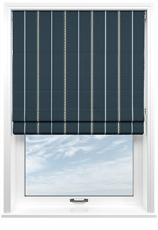 The British Stripe Co. Alfred, Polzeath No.1 - Twist&Fit Roman Blind
